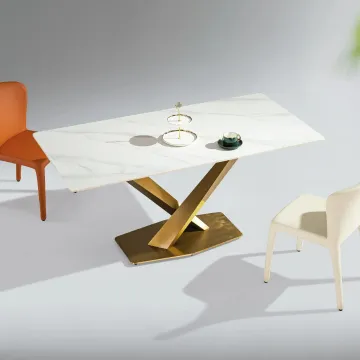 Luxury Modern Slate Dining Table with Rectangular Chairs: A Stylish Home Combination