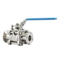 Jepit stainless steel 3pc socket clamp ball valve