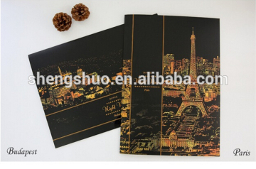 2015 Factory supply magic scratch book scratch night view painting