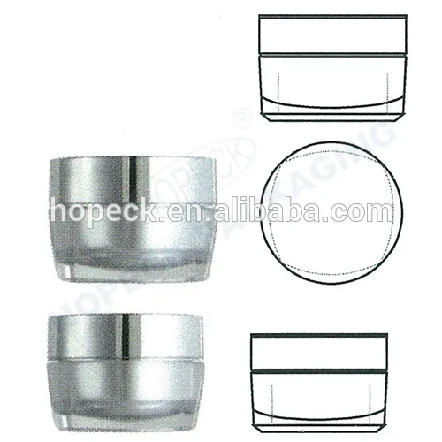 double layer acrylic cream jar 30g, 50g