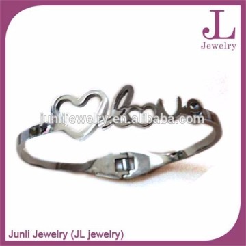 Stainless Steel Hot Sale Heart Love Bangle