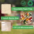 Biodegradable Kraft Paper Rectangular Bowl for Food