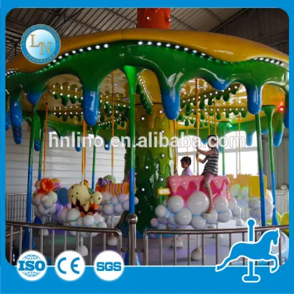 Indoor amusement rides equipment! Lino amusement small carousel rides for shop mall