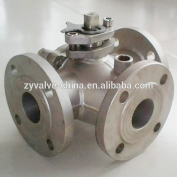 Flanged Floating Stainless Steel 3 Way Ball Valve 4 Inch Price