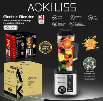ACKILISS Electric Juicer Blender Fast Delivery Kitchen Powerful Efficient Total Crushing