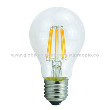 LED Bulb Filament, 6W, Voltage of 110 to 240V, COB LED Source, CE Certified