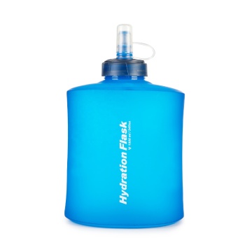 BPA-Free TPU Collapsible Soft Flask for Running with Filter (500ml/1000ml)
