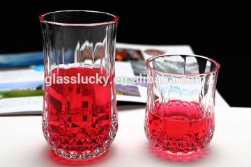 Glasslucky hotsale high quality drinking glass cup wholesale drinking glass bottles
