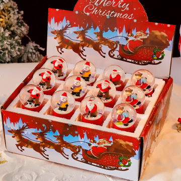 Set di sfere di Santa Crystal luccicante: un regalo di Natale radioso e decorazione in una confezione regalo