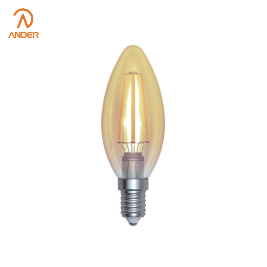 لمبة خيوط C35 موفرة للطاقة مع ميزات قابلة لتعديل الضوء