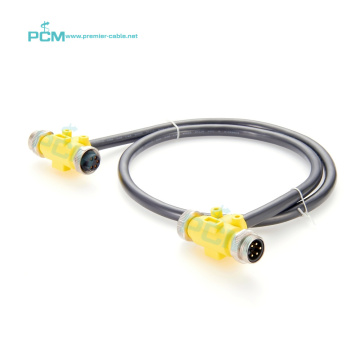 Power T Splitter Cable for Automation: Connecting Fieldbus Devices in a 5 Position, 7/8 Minifast Tee to Tee Trunk Line