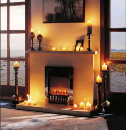 fireplace suit for living room in romatic style