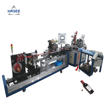 PVC Heat Shrink Film Capsule Making Machine สำหรับการปิดผนึกขวดพลาสติกและการปั๊มร้อน