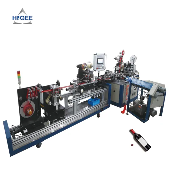 PVC Heat Shrink Film Wine Capsule Making Machine for Plastic Bottle Sealing and Hot Stamping