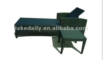 outdoor rattan wicker chaise lounge