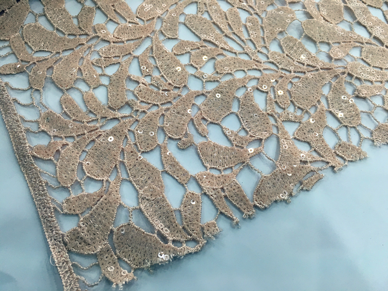 Sequins Guipure Embroidery Fabric