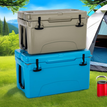 52QT LLDEP Material Insulated Plastic Ice Chest Cooler Box for Fishing and Food