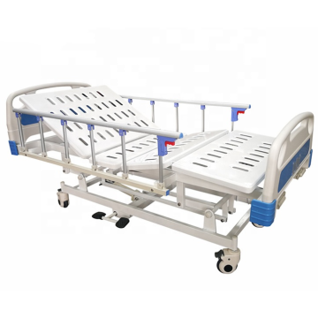 Folding Hospital Bed With Manual Adjustable Backrest