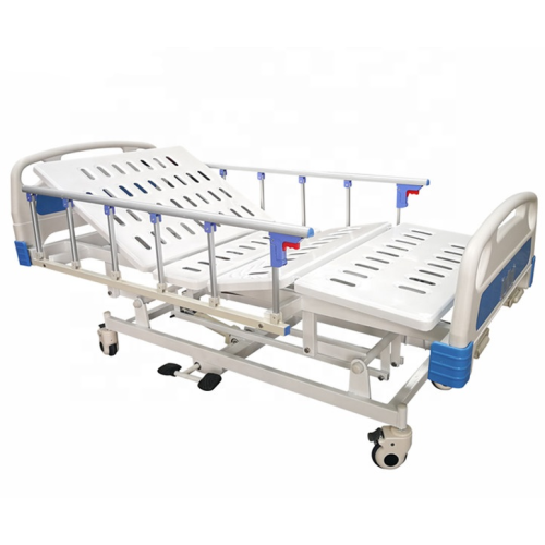 Folding Hospital Bed With Manual Adjustable Backrest