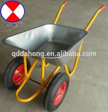 double wheels heavy duty wheel barrow ,concrete wheel barrow