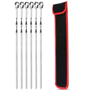 JinHaiYue Hot Selling Stainless Steel BBQ Kebab Skewers: Grilling Sticks for Your Outdoor Feast
