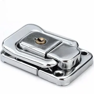Aluminum Case Box Locking Latch Parts: 40mm Metal Buckle Hasps with Keys for Bags and Cases