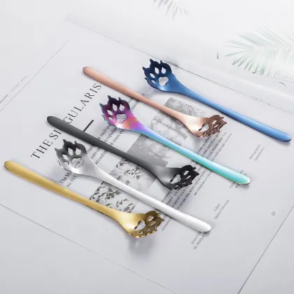Cute Coffee Tea Stirring Dog Paws spoon