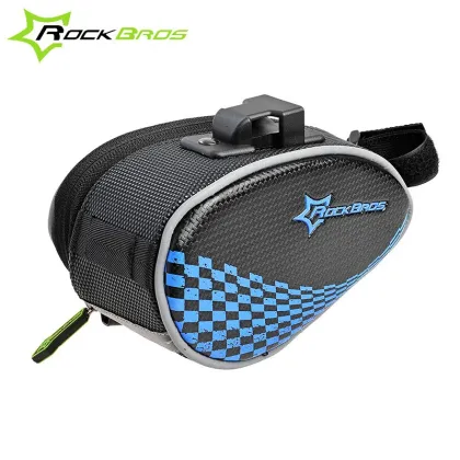 ROCKBROS PVC+EVA Cycling Bike Saddle Bag Bicycle Rear Seat Bag Quick Release Bike Bag Bicycle Accessories 5Colors
