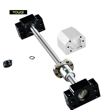 High-Quality Components for CNC Machines: YouQi RM1605 Ball Screw, SFU1605 Ball Screw End, Machined Plus BK12/BF12 End Supports,