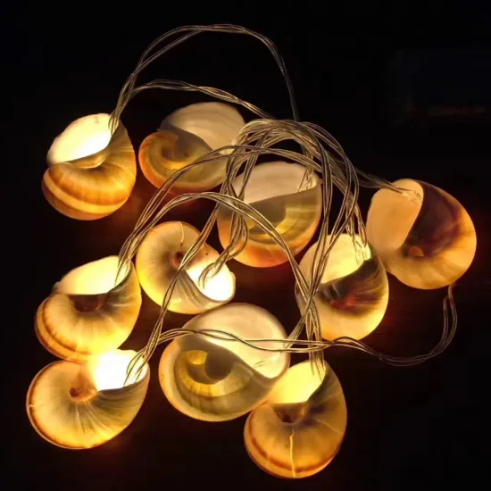 led string lights led seashell string lights battery operated led string lights for outdoor decoration