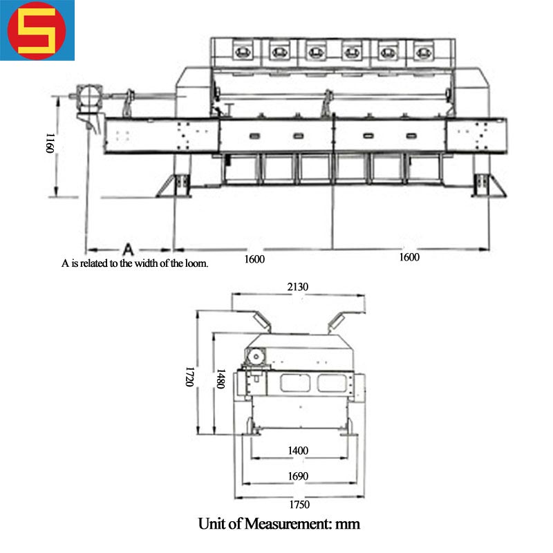 Jacquard Rapier Loom Price 10240 Hooks Chain Drive Size Parameter