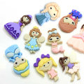 Manufacture Kawaii Girl Head Shaped Resin cabochon 100pcs/bag Flat Back Resins Handmade Craft Decoration Beads Charms