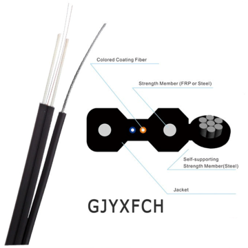 FTTH Drop Cable 7 Stranded Steel Wires Outdoor FTTH Drop Cable Supplier
