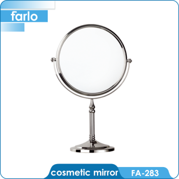 FUAO round dual sided table top cosmetic led fogless mirror