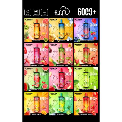 Fluum Bar 6000 Puffs desechable Vape caliente