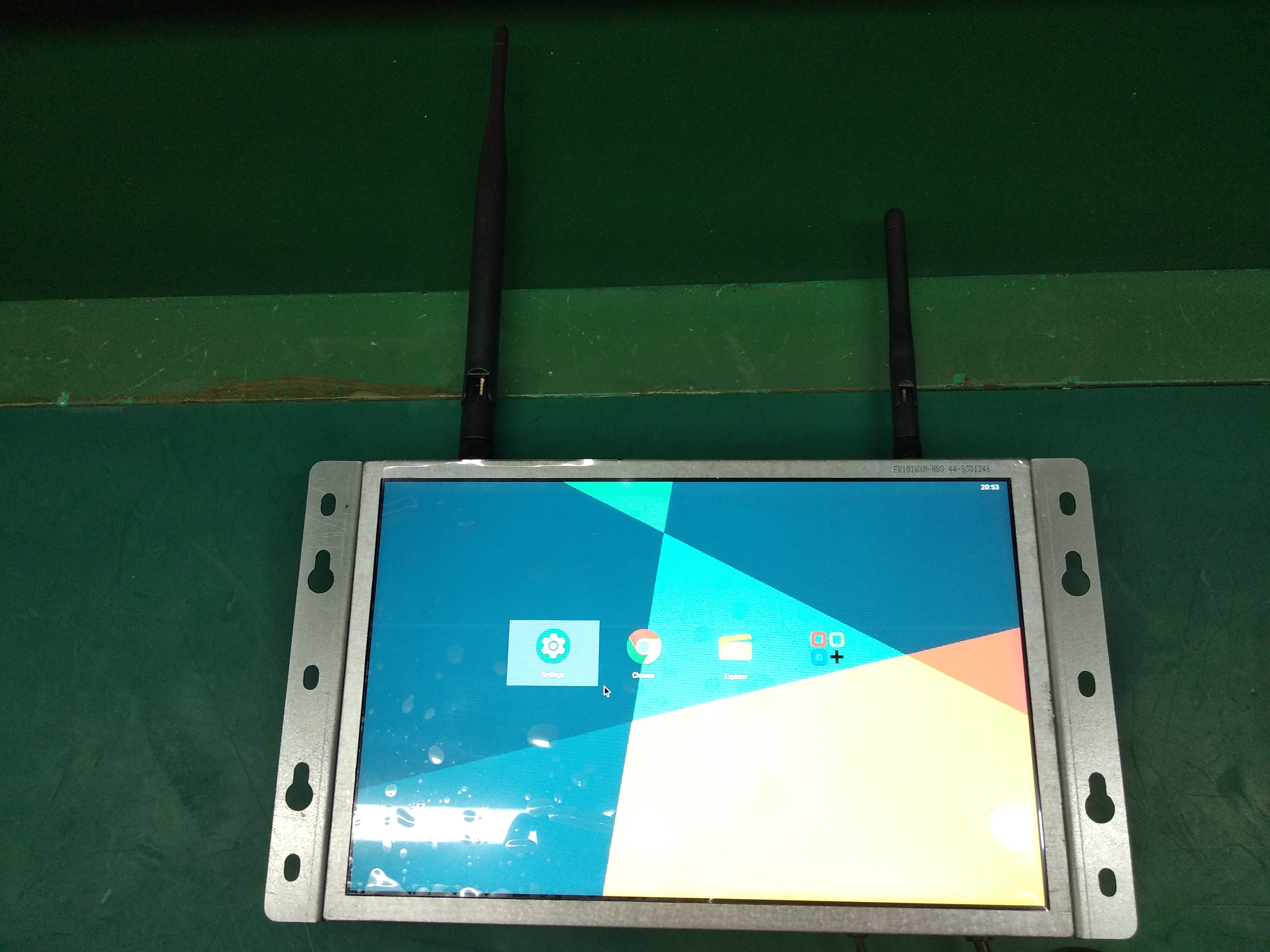 open frame Android tablet black