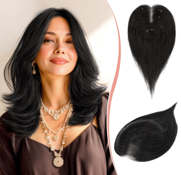 Real Human Hair Toppers for Women Thinning Hair