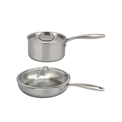 5 pieces Tri-ply saucePans and SaucePots Set