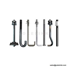 Egyenes JL Type F1554 Grade 36 55 105 Betonhorgonyok Építési csavar F436 alátéttel DH 2H anyák