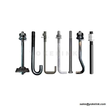 Lurus JL Type F1554 Gred 36 55 105 Bolt Bolt Construction Concrete With F436 Washer DH 2H Nuts