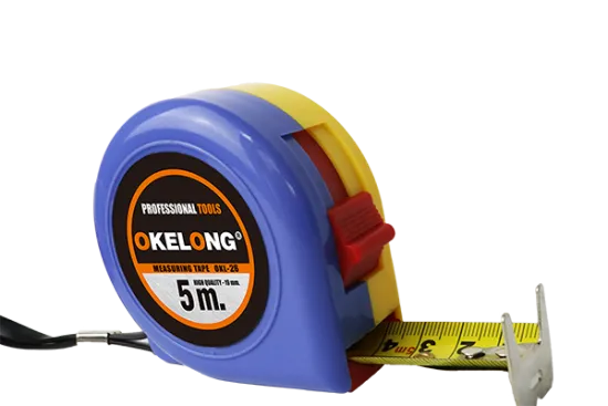 yellow tape measure in 3/16m 5/25m 8/25m 10m
