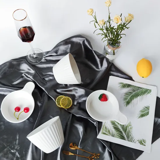 hot selling custom ceram bowl white bowl porcelain bowls and plates ceramic Nordic style