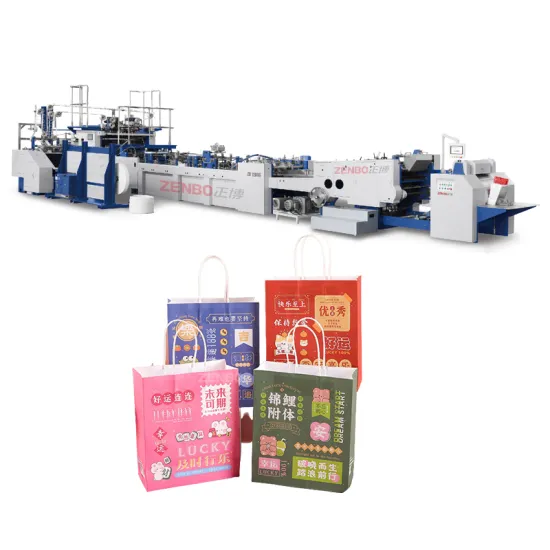 Automatic Shopping Paper Bag Machine ZB1260S450