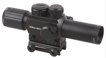 Vector Optics Wyvern 4x25E Red Laser Sight Compact Rifle Scope w/ Weaver Mount Base