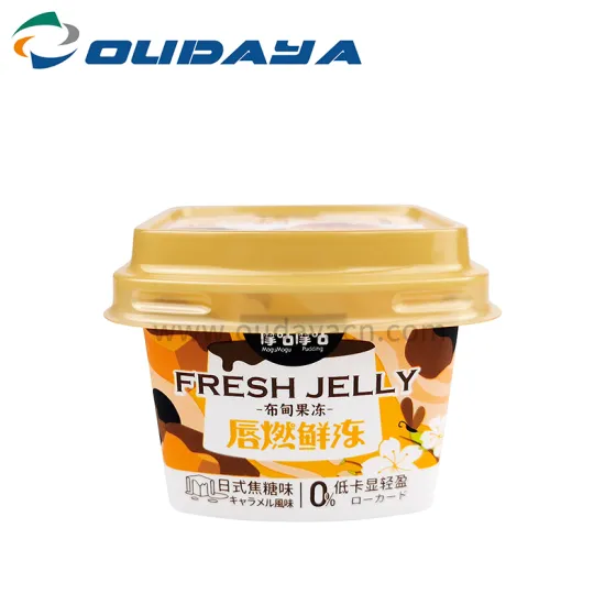 custom logo Recycled Plastic jelly pudding cup