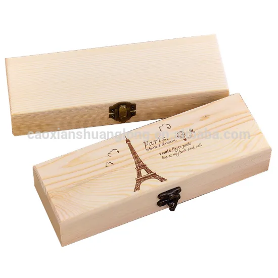 2017 china supplier pencil case luxury wooden pen box for sale