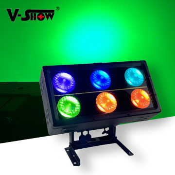 VSHOW L8 Luna Blinder Lights - 6pcs 100w RGBWW LED Wash Light for DJ
