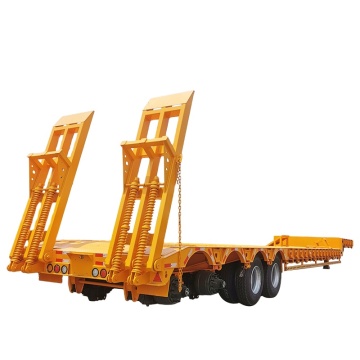 Lowbed Semi Trailer: 4 Axles 60-100 Tons High Quality for Sale