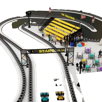 2024 Newest Portable Go Kart Track Hot on Sale