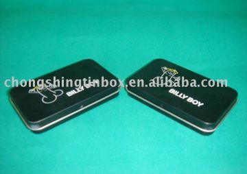 Rectangular hinged tin box for mints packing,small metal tin boxes